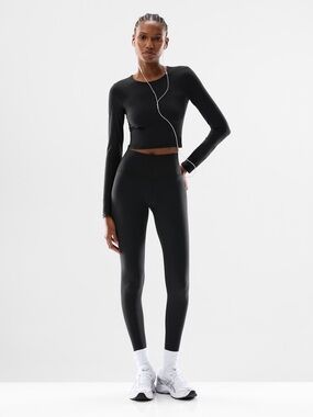 Aritzia Golden Black Cheeky Leggings